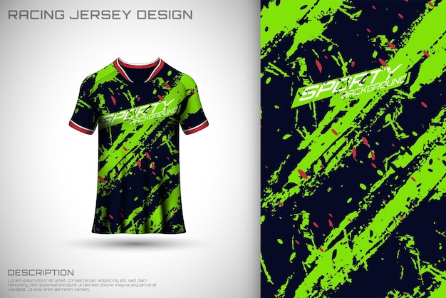 フロントレーシングシャツのデザインレーシングサイクリングジャージゲームベクトルのスポーツデザイン