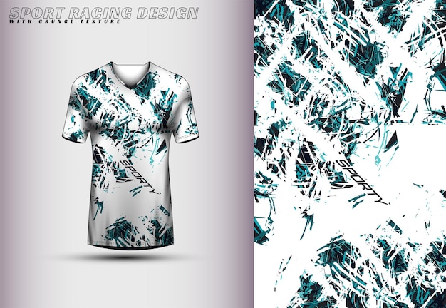 Front racing shirt design Sports design for racing cycling jersey game vector