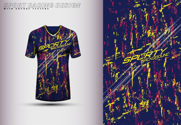 Front racing shirt design Sports design for racing cycling jersey game vector