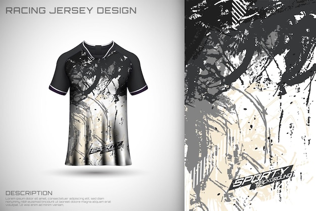 Front racing shirt design Sports design for racing cycling jersey game vector