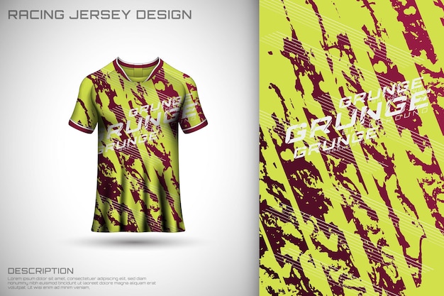 Front racing shirt design Sports design for racing cycling jersey game vector