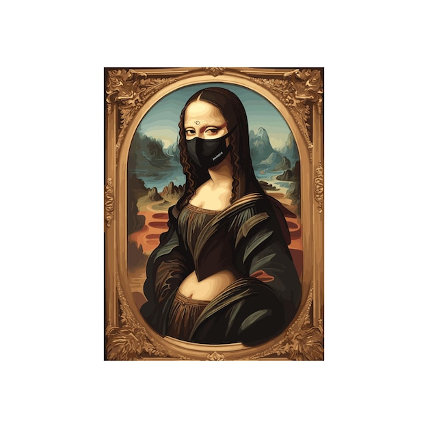 검은 레이스 마스크를 얼굴에 가린 아름다운 여성의 전면 모습 할로윈 티셔츠 디자인