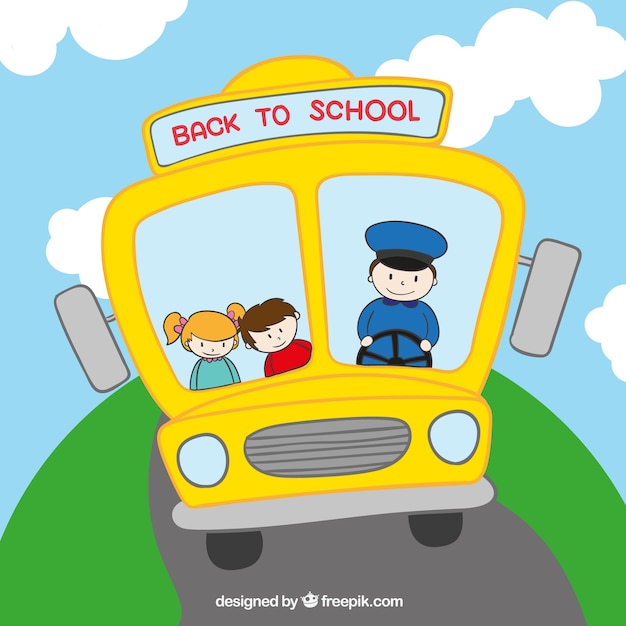 Frontale schoolbus