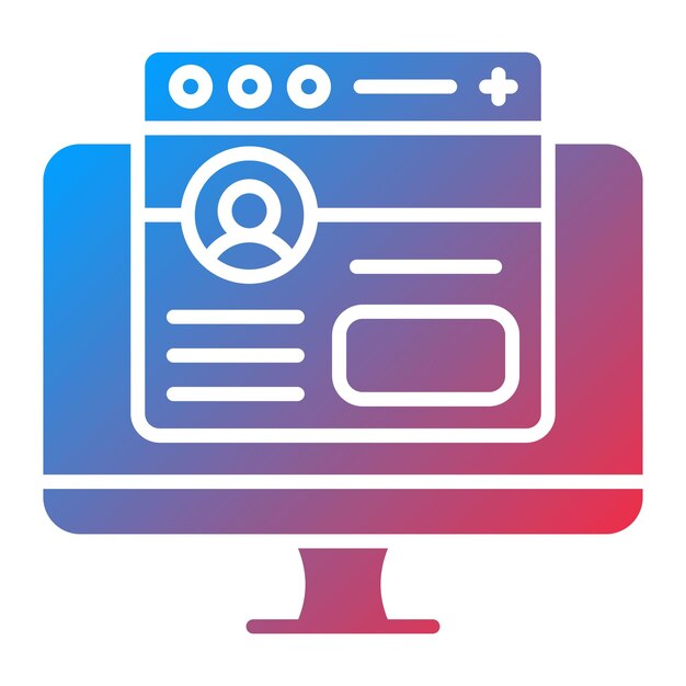 Векторное изображение иконки Frontend может использоваться для компьютерного программирования