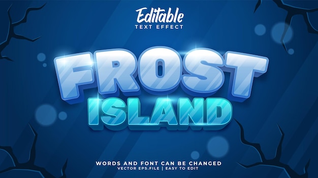 Эффект стиля текста frost