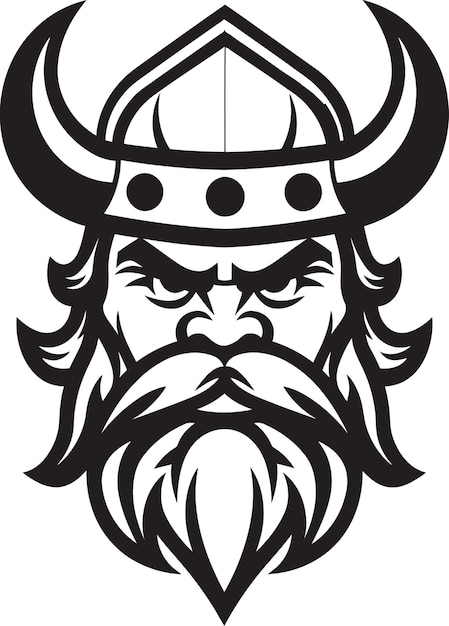 Frosty Marauder A Viking Emblem of Ice Nordic Navigator A Seafaring Viking Mascot