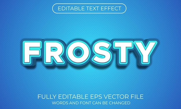 Frosty text effect