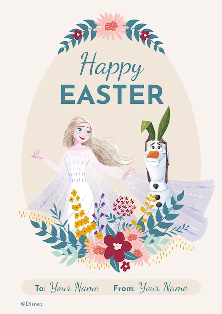 Frozen Easter Card