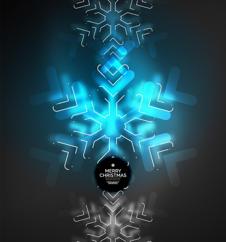Vector frozen winter holiday background christmas snowflakes new year 2018 seasonal abstract background blue color