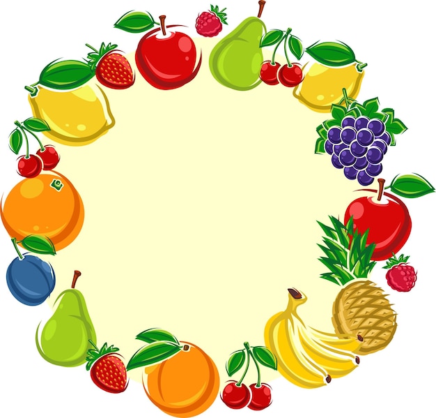 Fruit achtergrond vector