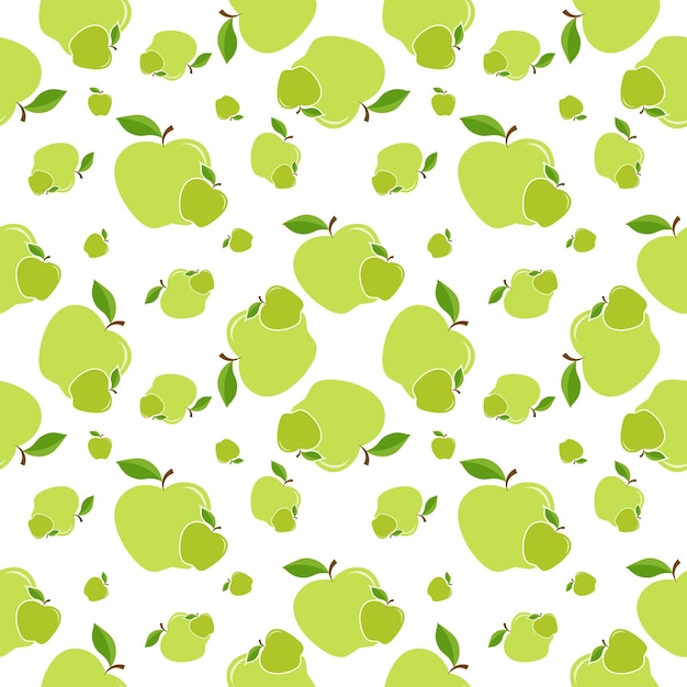 Fruit appel naadloos patroon met een moderne stijl vector