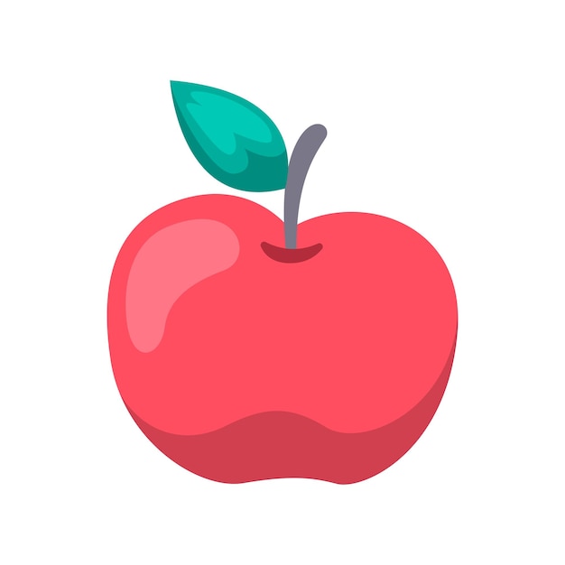Fruit apple icon illustration design