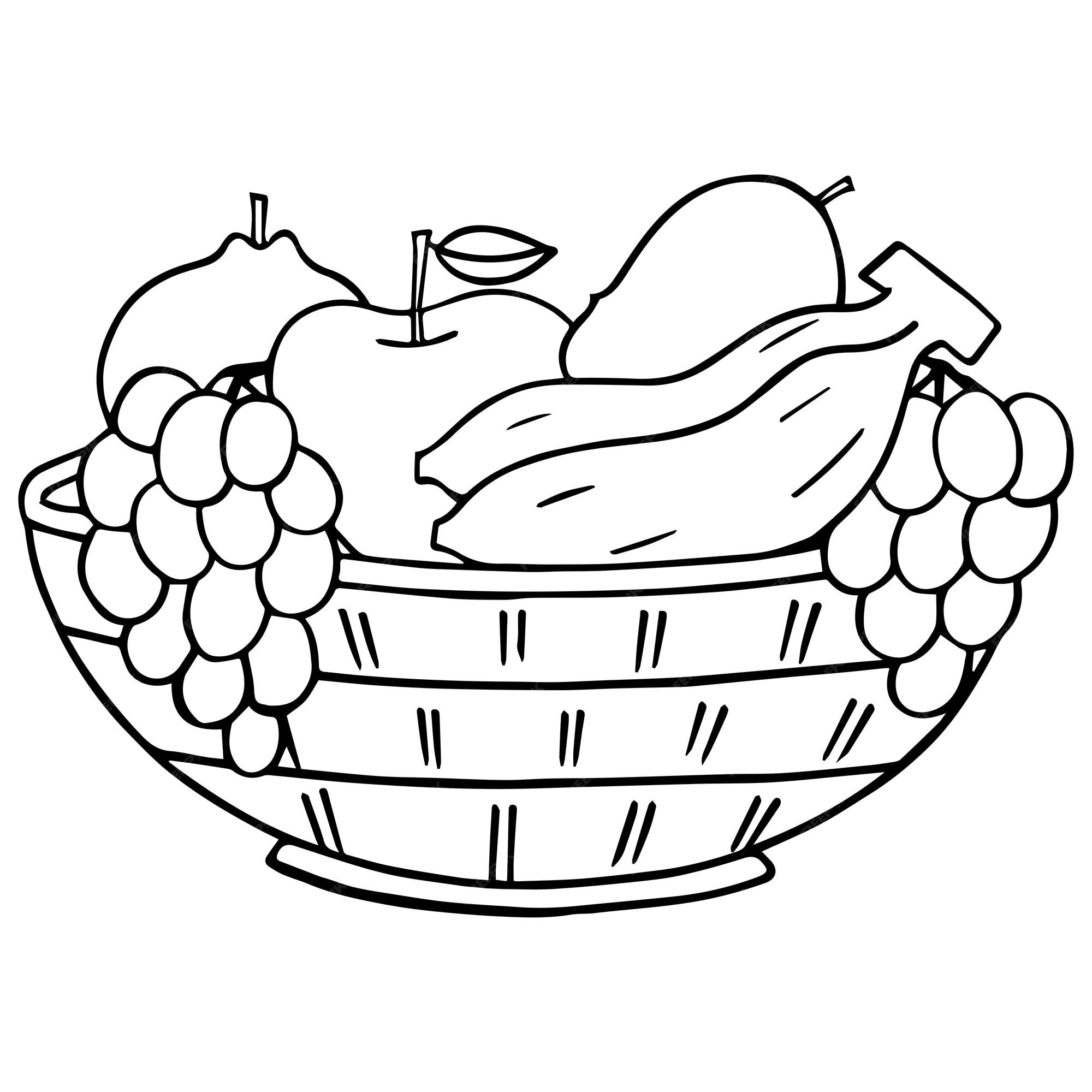 fruit salad coloring pages