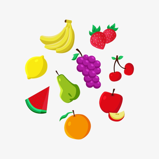 Vector fruit collectie