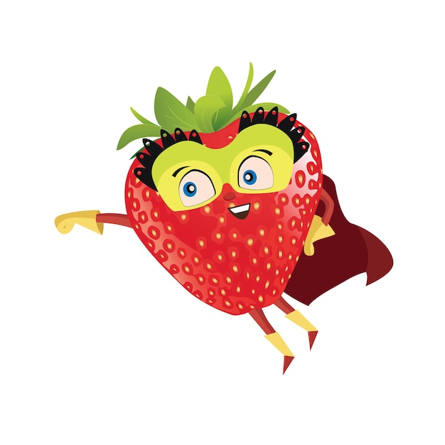 Fruit cute characters logo