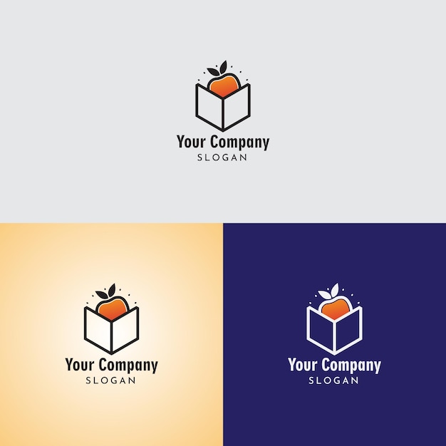 Vector fruit delivery logo icon design