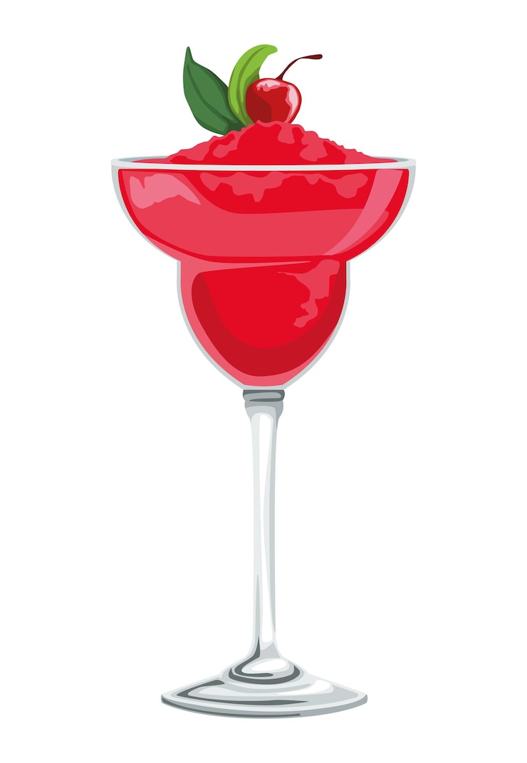 Vector fruit drink frappe icon isolated