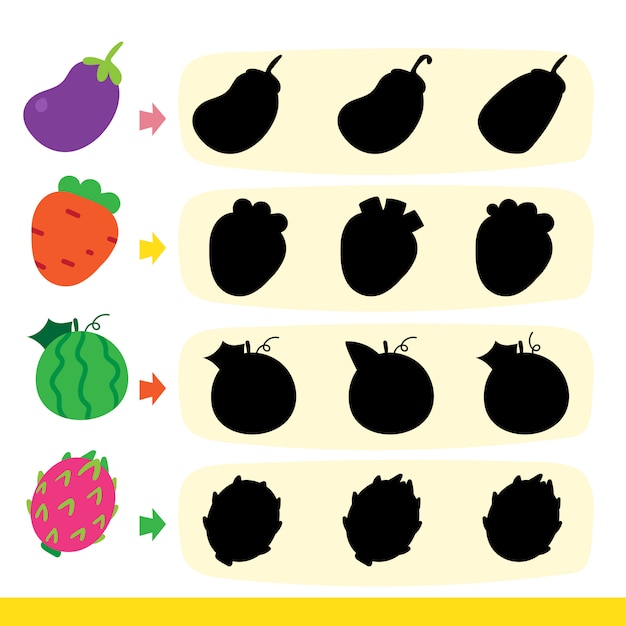 Fruit game vector design