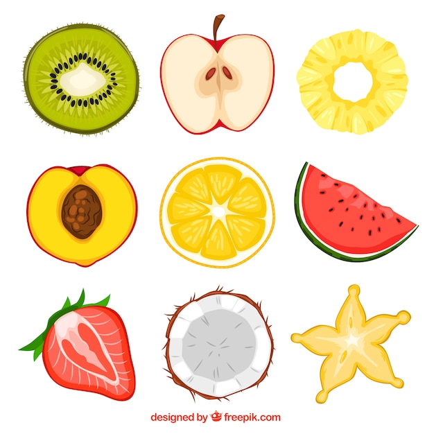 Fruit halves