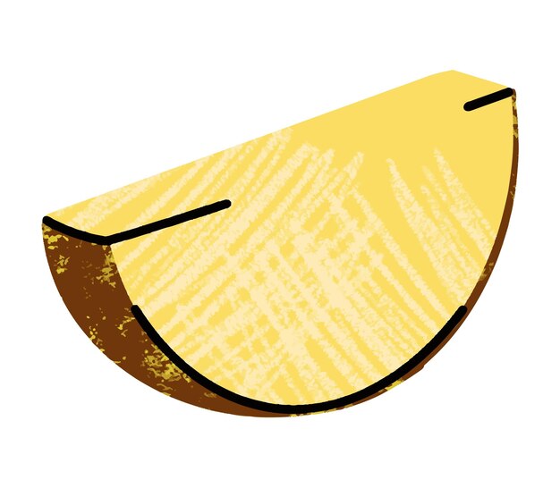 벡터 추상 평면 개요 그리기 스타일 건강 식품에 과일 삽화 간단한 그림