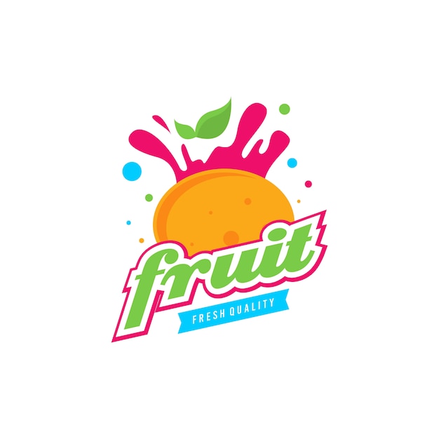 Fruit logo sjabloon