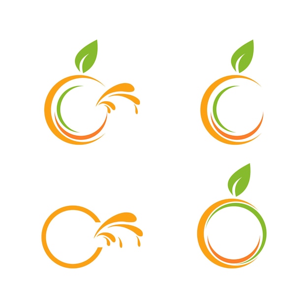 Modello di logo di frutta