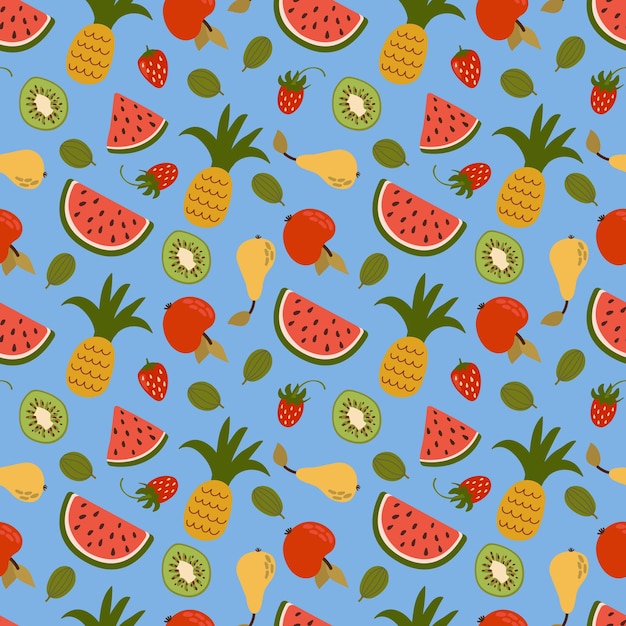 fruit seamless pattern design for fabric textiles wallpaper packaging cafe