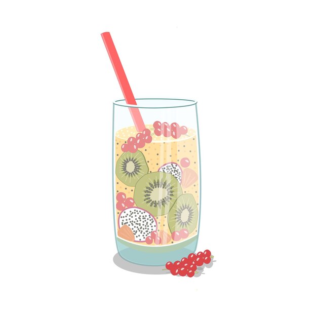 Fruit smoothie vectorillustratie