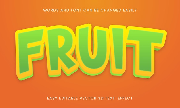 Fruit text style