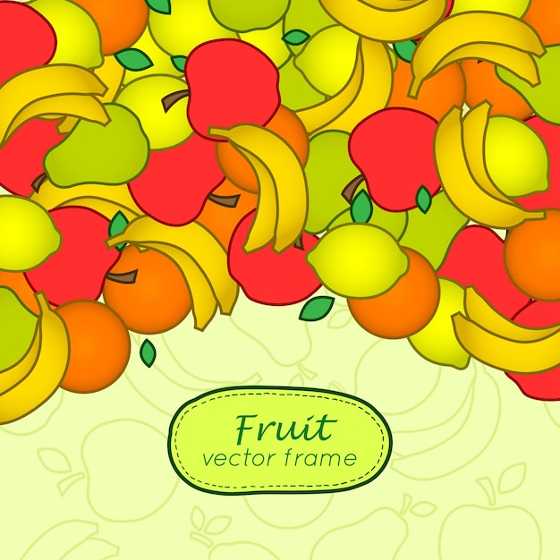 Fruit vector frame