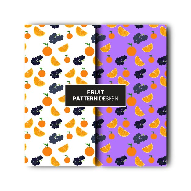 Fruit vector pattern background design template