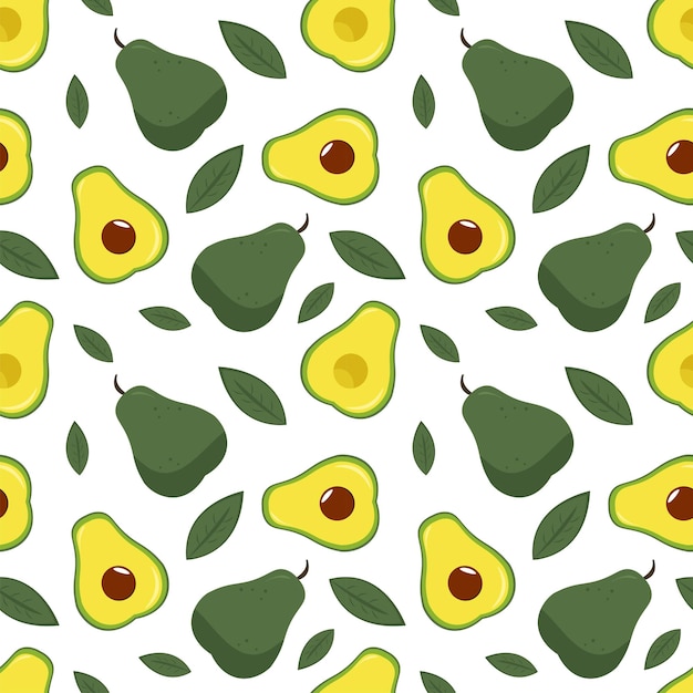 Fruit and Vegetables Seamless Pattern Design with Fresh and Natural Food in Hand Drawn Illustration