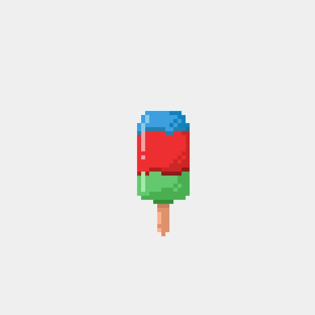 fruitijs in pixelart-stijl