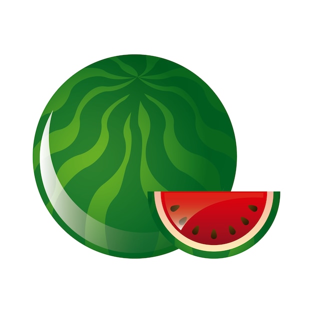 Fruitontwerp over witte vectorillustratie als achtergrond