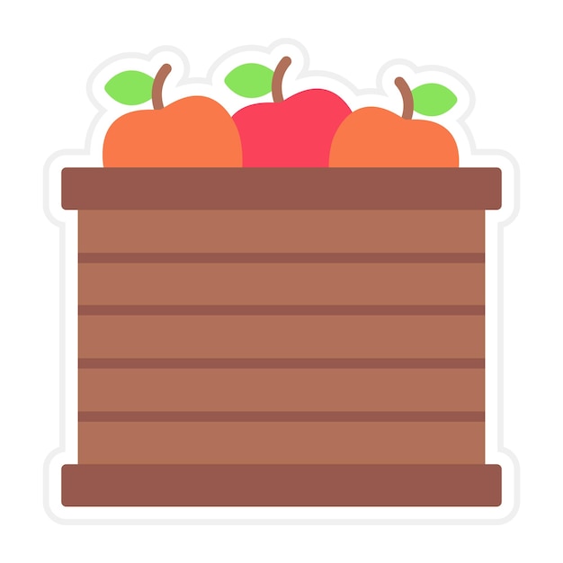 Fruits Basket icon vector image Can be used for Village