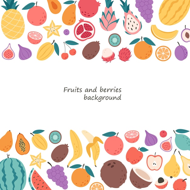 Fruits and berries background. Natural organic nutrition. Healthy food, dietetics products,