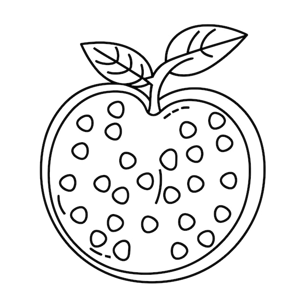 Fruits Design lijnkunst Vector