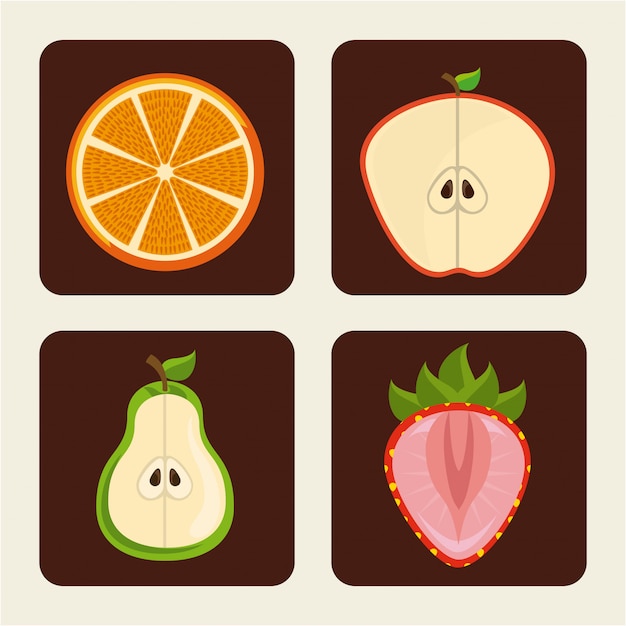 Vector fruits design