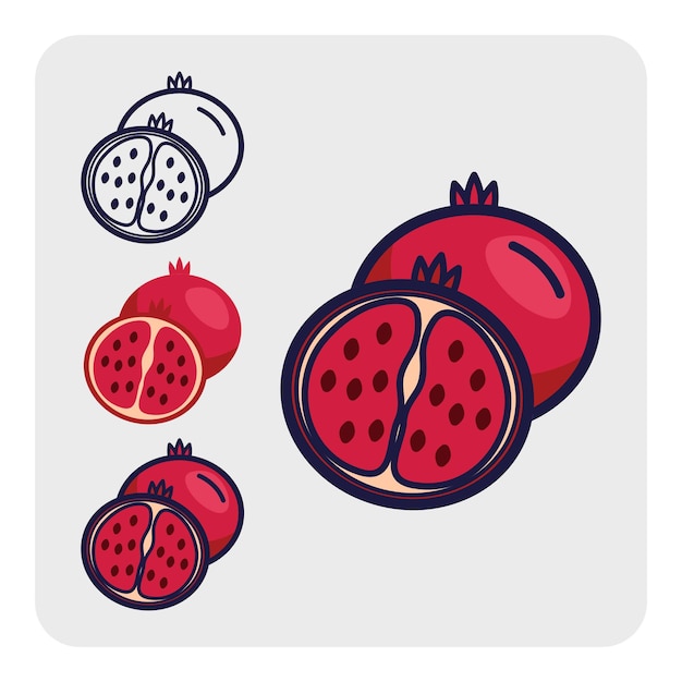 Vector fruits icon 20