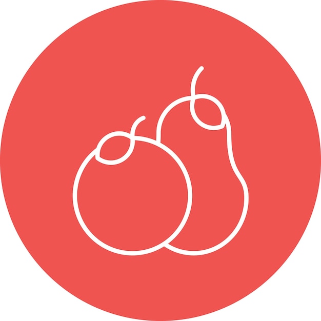 Икона фруктов векторное изображение может быть использовано для общественного питания