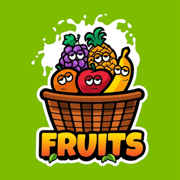 FRUITS MAND VECTOR CARTOON ILLUSTRATIE