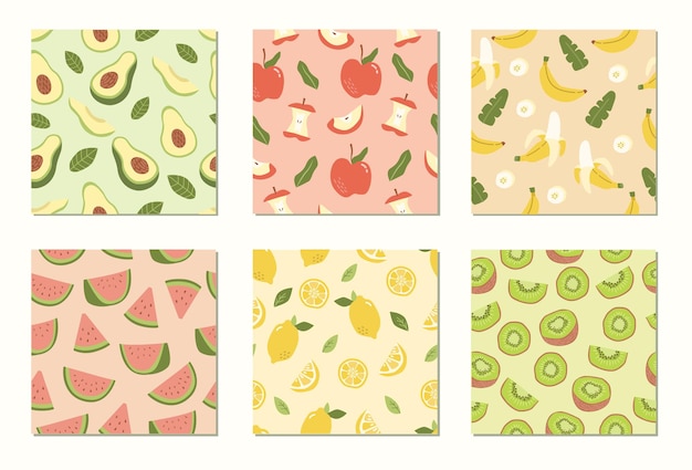 Fruits Pattern illustration seamless vector