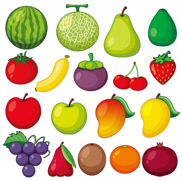 Fruits vegetables and nuts