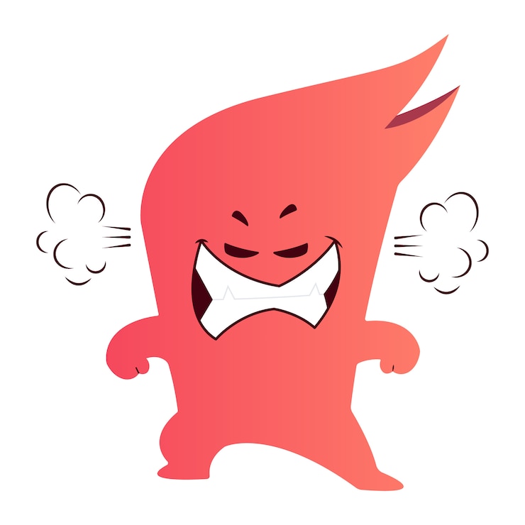 Vector 좌절 / 화가 몬스터 벡터 디자인