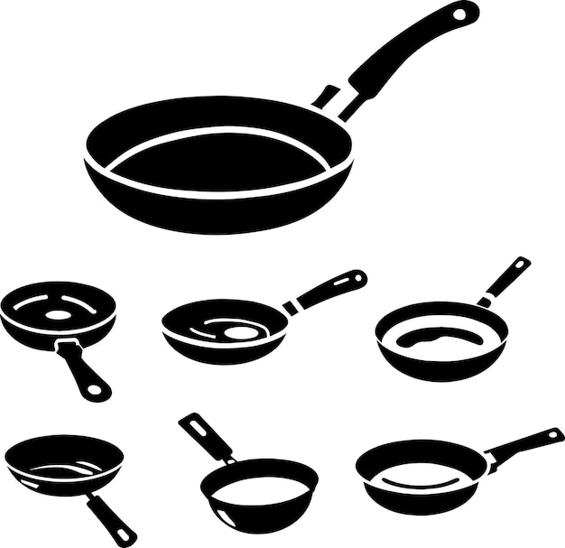 Fry pan icon vector illustration