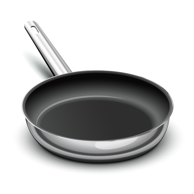 Vector frying pan for cooking