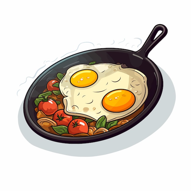 Frying pan vector