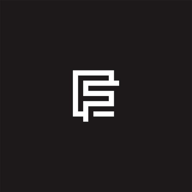 FS luxury vector logo design icon