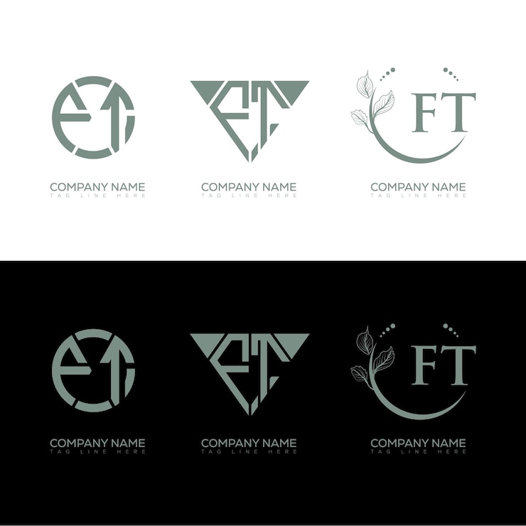 Vector 미니멀리즘과 클래식 로고 세트 디자인, 모노그램, 원 모양 터