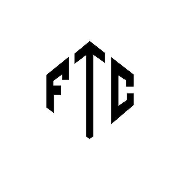FTC letter logo design with polygon shape FTC polygon and cube shape logo design FTC hexagon vector logo template white and black colors FTC monogram business and real estate logo